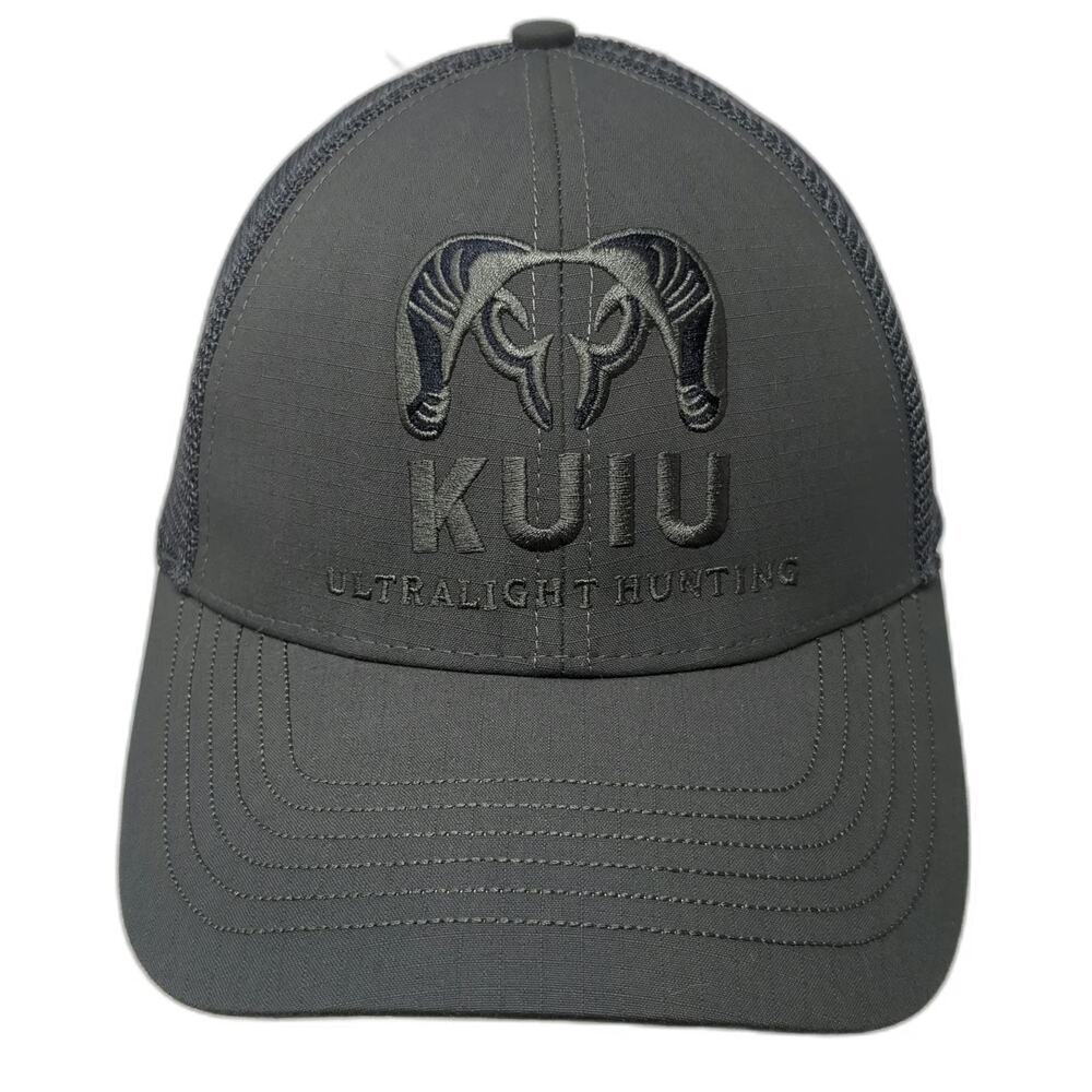 KUIU Baseball Cap Gray One Size Mesh Back Ultralight Hunting Strapback Logo Hat